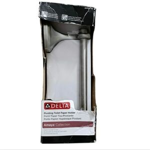 Delta Pivoting Toilet Paper Holder Amaya Collection Satin Nickel